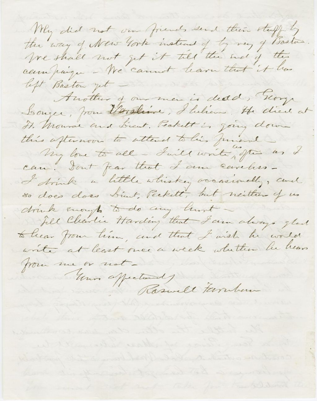Miniature of Roswell Farnham to [Mary Farnham]