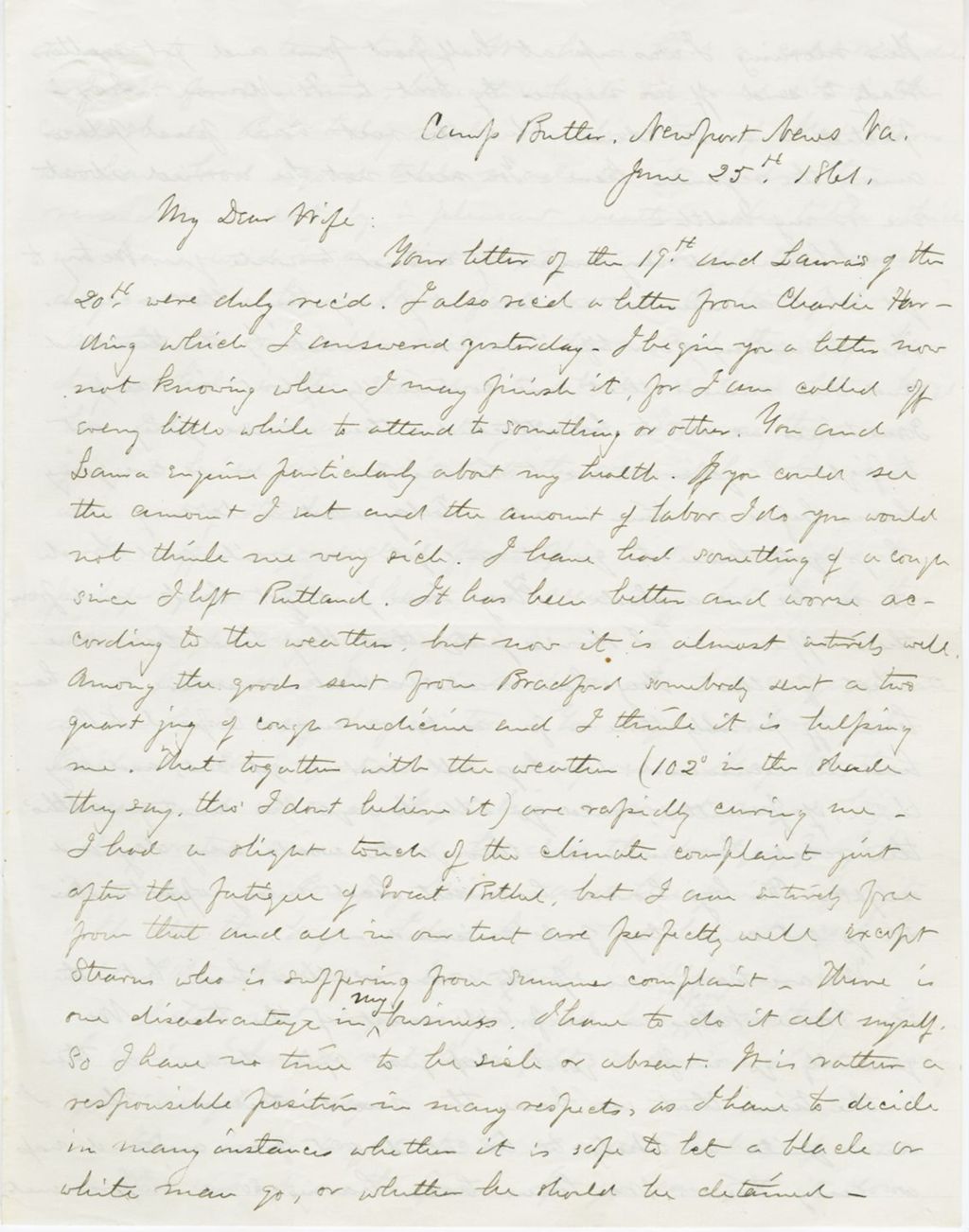 Miniature of Roswell Farnham to [Mary Farnham]