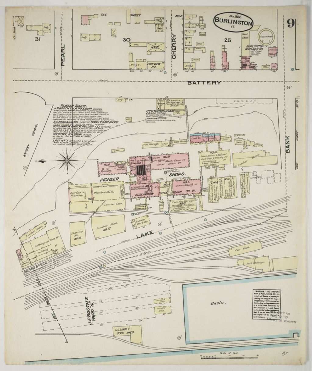 Miniature of Burlington 1885, sheet 09