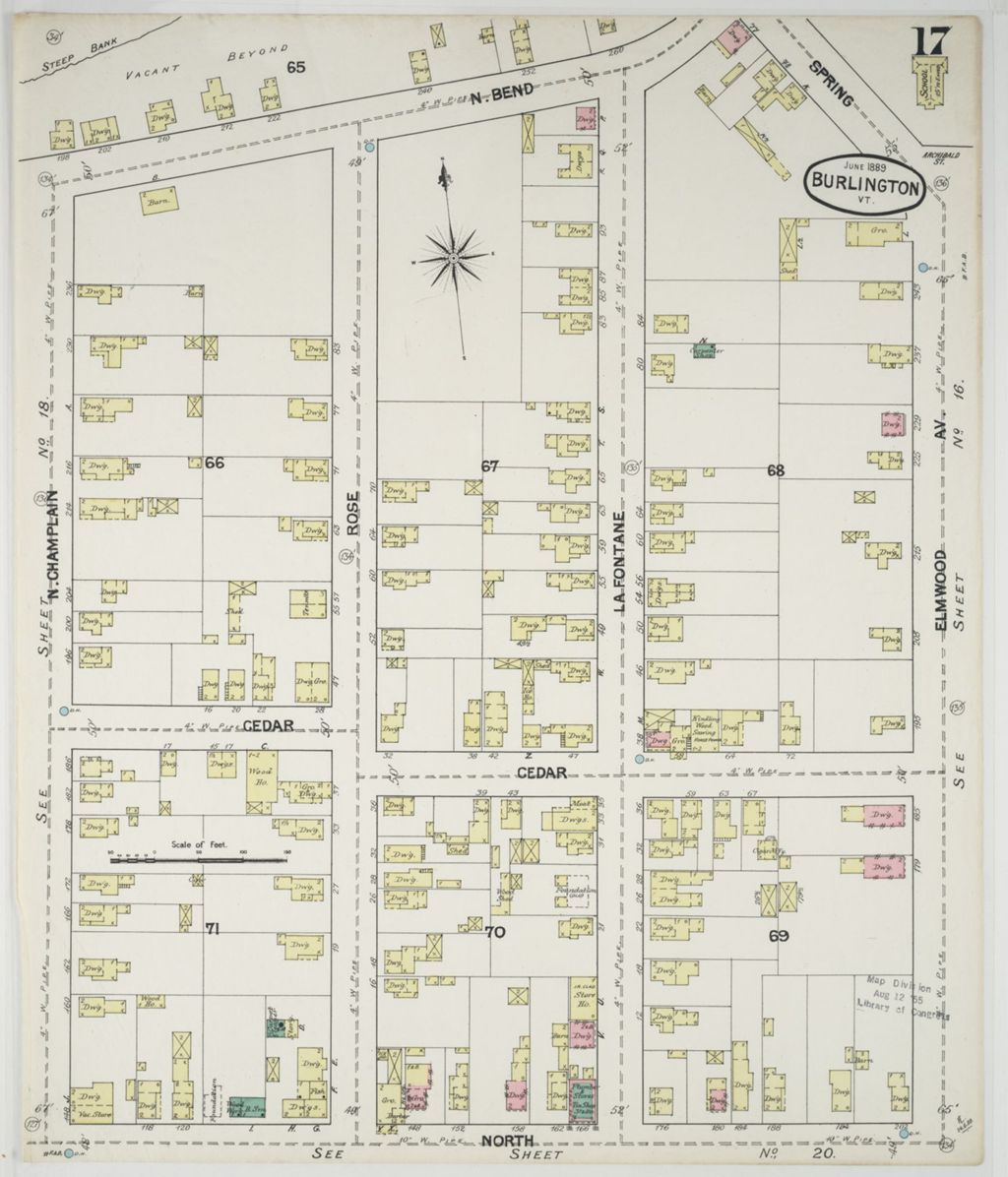 Miniature of Burlington 1889, sheet 17