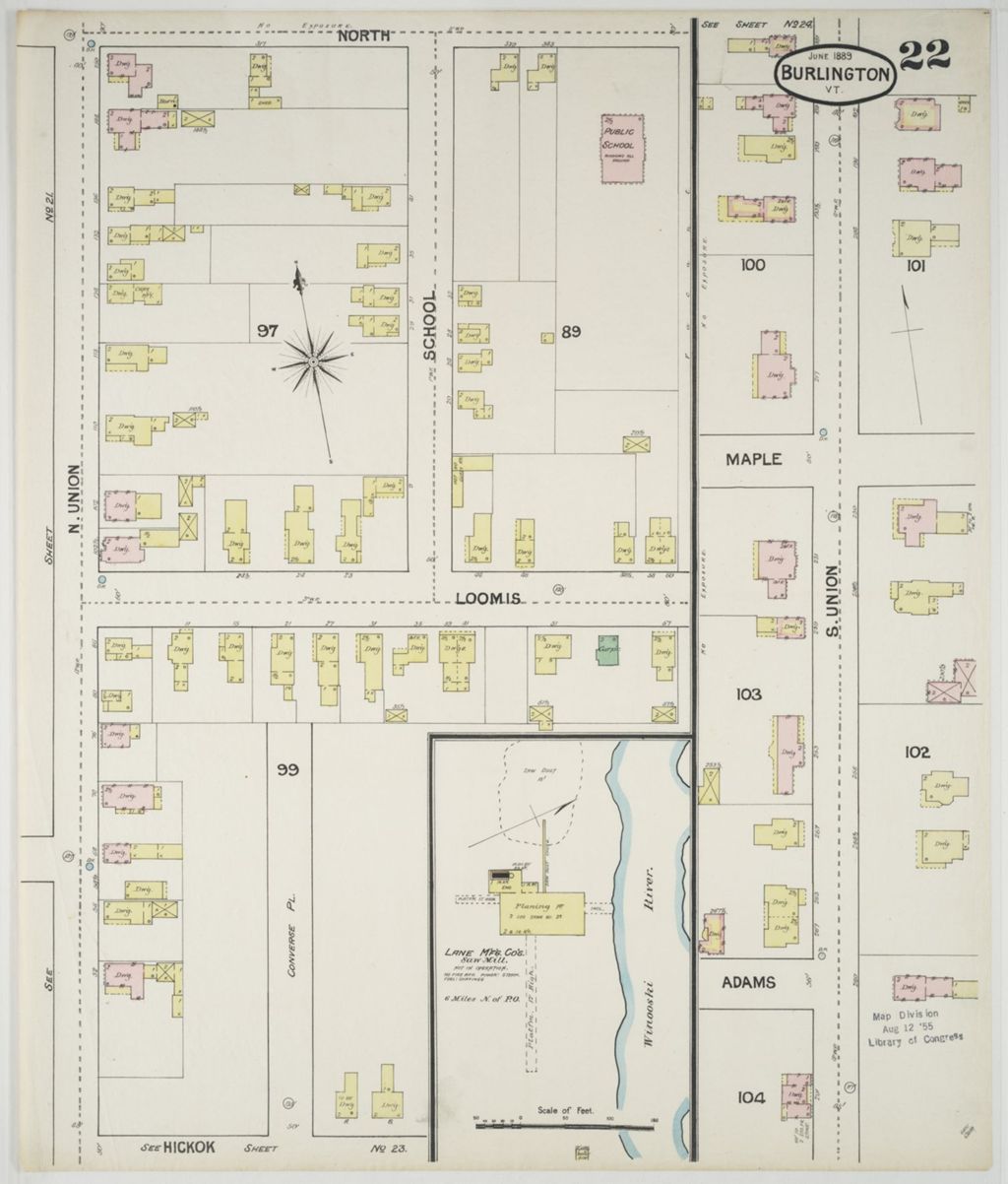 Miniature of Burlington 1889, sheet 22