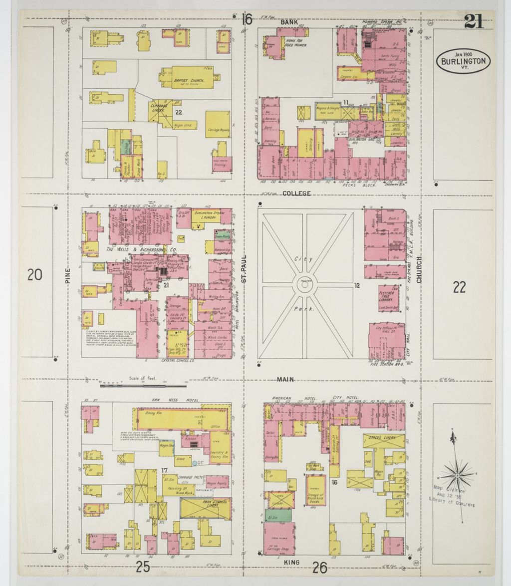 Miniature of Burlington 1900, sheet 21