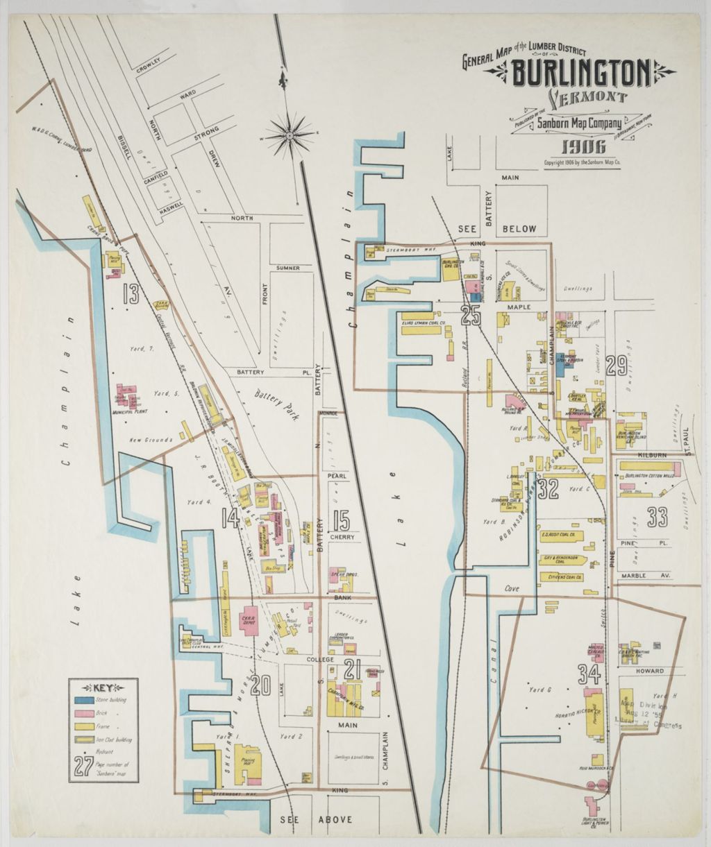 Miniature of Burlington 1906, lumber yards detail