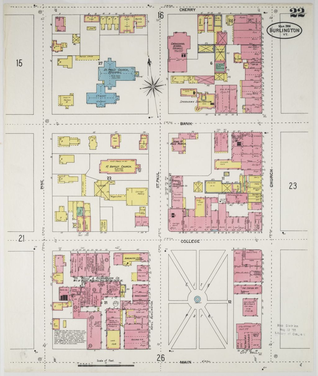 Miniature of Burlington 1906, sheet 22